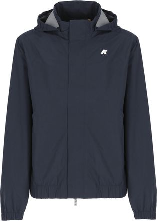 K-Way Blue Aurene Stretch Hooded Jacket