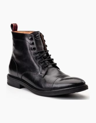 base Mens Base London Plymouth Mens Toe Cap Boot in black - Size: 10