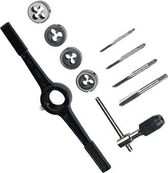 Trade Shop Trade Shop - Filiera Manuale Per Tubi Metallo Filettatura Rubinetti Idraulica M6 M4 M5 M8 M25