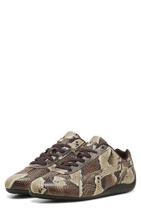 Puma Speedcat Snake Sneaker in Bitter Chocolate/almond at Nordstrom, Size 12