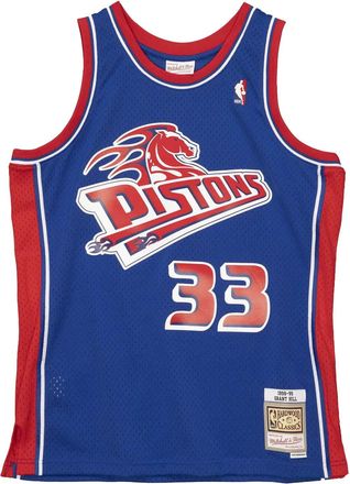 Mitchell & Ness T-shirt Hardwood Classics Grant Hill Detroit Pistons 1998/99 - Blu
