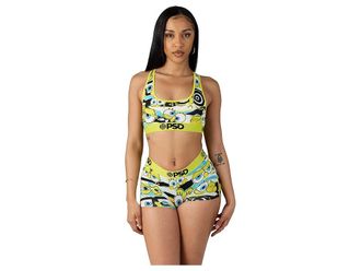 PSD Spongebob Hiddens Eyes Sports Bra Womens Bra : MD, Elastane/Polyester
