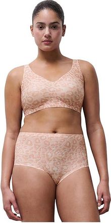Chantelle Soft Stretch Brief Womens Underwear Leopard Blush, Cotton