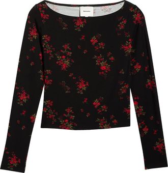 Reformation Wiley Ballet Neck Top in Bossanova at Nordstrom, Size X-Small