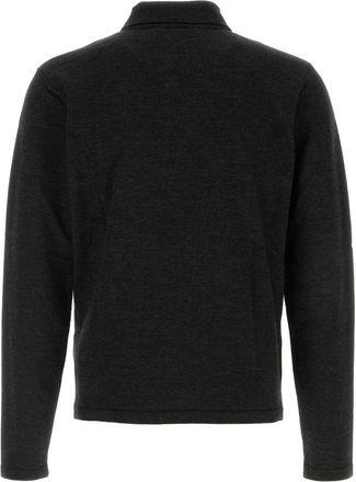 Christophe Lemaire Knitted Polo Shirt - Black