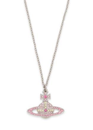 Vivienne Westwood Kika Crystal-embellished orb Necklace - Pink - One Size