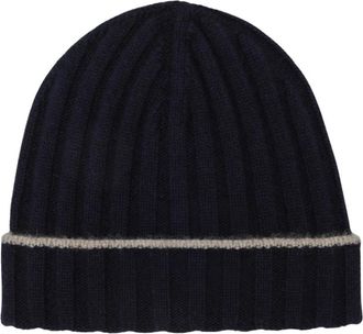 Brunello Cucinelli Beanies - unisex - Hoeden - Blauw - M - Accessoires
