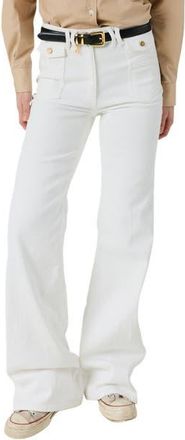 Gerard Darel High Rise Sculpting Flare Jeans in Optical White at Nordstrom, Size 8