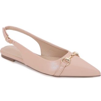 Berness Bit Slingback Flat in Beige at Nordstrom Rack, Size 6.5