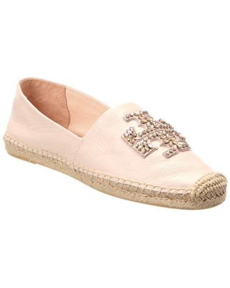 Tory Burch Embellished Leather Espadrille