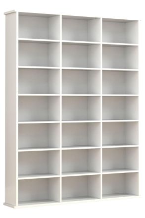 MID.YOU Mid.you Regal, Wei&szlig;, Holzwerkstoff, 18 F&auml;cher, 105x136x19 cm, stehend, Wohnzimmer, Regale, B&uuml;cherregale