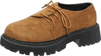 Generic Loafers Womens Leather Retro Style with Flat Heel Low Shoes Round Toe Flat Sole Moccasins Soft Sole Suede Shoes Without Laces Lightweight Elegant Casu