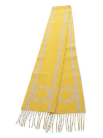Hermès 2010s cashmere scarf - Geel