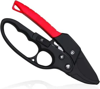 OEM Tijeras De Podar Manuales, Tijeras De Podar, Facilitan El Trabajo 3 Veces, Tijeras Para Personas Con Artritis Y Manos D&eacute;biles (negras Y Rojas)
