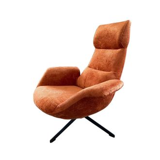 Mathi Design Sill&oacute;n giratorio de terciopelo moderno