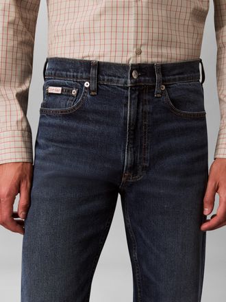 Calvin Klein Jeans Straight-Jeans CALVIN KLEIN JEANS STNDRD STRGHT JEANS, Herren, Gr. 30, L&auml;nge 30, oil slick, Denim/Jeans, Obermaterial: 99% Baumwolle, 1% Elasthan, str