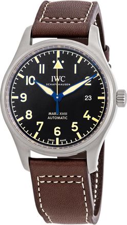 IWC Pre-owned IWC Pilot Mark XVIII Heritage Automatic Black Dial Mens Watch IW327006