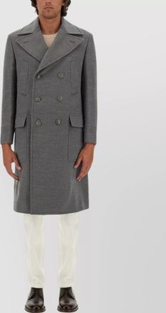 Brunello Cucinelli wool oversized double-breasted coat