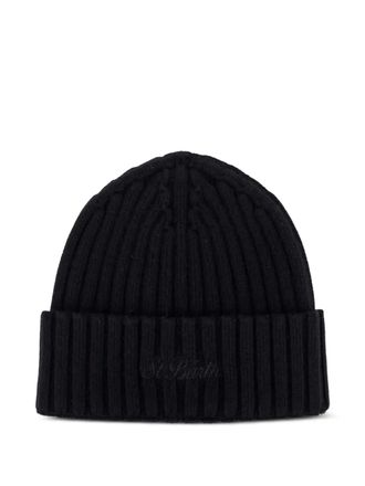 MC2 Saint Barth Wengen geribbelde muts - Zwart