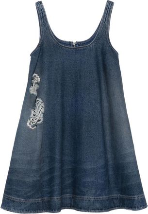 Simone Rocha Distressed-effect Denim Mini Dress