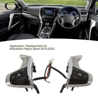 OEM Bot&oacute;n Multifunci&oacute;n Del Volante Para Mitsubishi Pajero Sport (2015-2023) - Interruptor Abs De Repuesto Directo