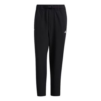 adidas Mens adidas Wj Wv Reg Pnts Belt Solid Color Sports Pants/Trousers/Joggers Black H39279