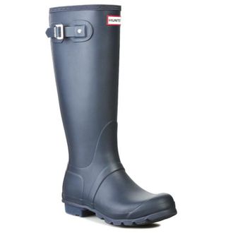 Hunter Original Tall Rubber Mens Calf Length Boots - Navy - Size:UK 11