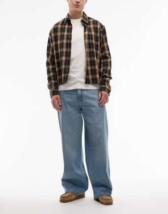 Wrangler Jeans ampi lavaggio chiaro-Blu