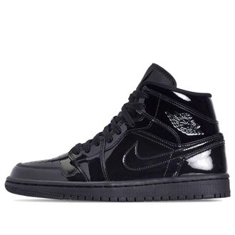 Nike Jordan (WMNS) Air Jordan 1 Mid Patent SE Triple Black BQ6472-002