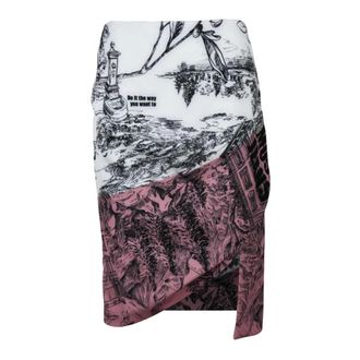 Moschino Longuette Rok - Dames - Rokken - Veelkleurig - Maat: L Poliester