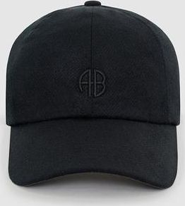 Anine Bing Jeremy Baseball Cap in Black Wool at Nordstrom