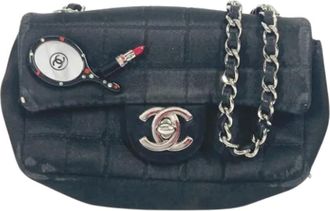 Chanel Pre-owned Leather chanel-bags - Dames - Vintage Schoudertas - Zwart - ONE Size - Vintage