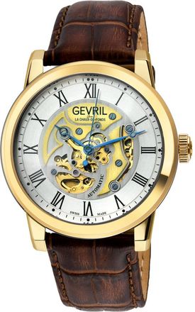 Gevril Group Vanderbilt Silver-tone Dial Mens Watch 22695