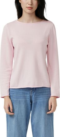 s.Oliver Strickpullover S.OLIVER, Damen, Gr. 34, rose, Strick, Obermaterial: 100% Baumwolle, unifarben, normal h&uuml;ftbedeckend, U-Boot-Ausschnitt, Pullover Stric
