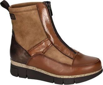 Fluchos Schoenen, Dames, Bruin, 37 EU, Leer, India Marmota Enkelboot