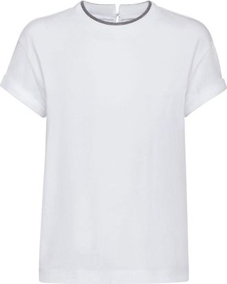 Brunello Cucinelli Contrast-trim T-shirt