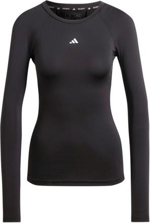 adidas Techfit L/S Training Top Funktionsshirt für Damen | schwarz/grau