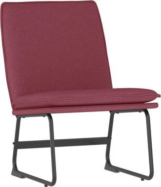vidaXL Sill&oacute;n De Relax Tela Rojo Tinto 52x75x76 Cm Vidaxl