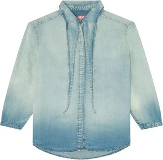 Diesel Denim Shirt - Dames - Spijkeroverhemden - Blauw - XS - Denim - Overhemden