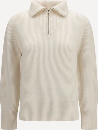 Forte_Forte FORTE_FORTE Wool and cashmere half zip Sweater Female II