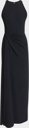 Givenchy Draped High-Neck Maxi Dress