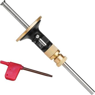 OEM Calibrador De Marcado De Ruedas Con Llave T15, 0,2 Mm, Kit Ligero De Calibrador De Marcado De Ruedas, Microajustador Para Carpinter&iacute;a (negro + Dorado,