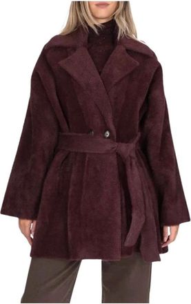 Pinko Pinko, Dames, Mantels, Paars, Maat: 2XS