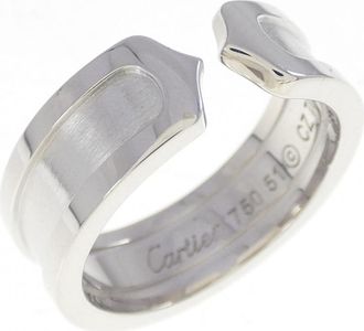 Cartier C2 White Gold (18K) Band Ring (Pre-Owned)
