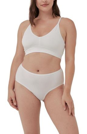 Pact Organic Cotton Everyday Classic T-Shirt Bra in White at Nordstrom, Size Xx-Large