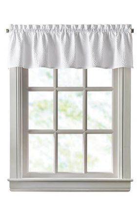 DKNY Chrysanthemum Floral Valance in White at Nordstrom