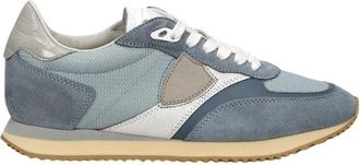 Philippe Model Blville Low - Dames - Sneakers - Blauw - 38 EU - Katoen - Schoenen