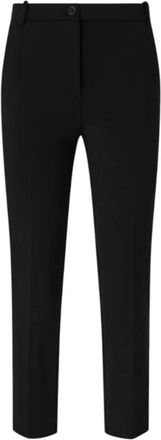 Pinko Tailored Cropped Broeken - Dames - Vrijetijds broeken - Zwart - XS - Polyester - Broeken