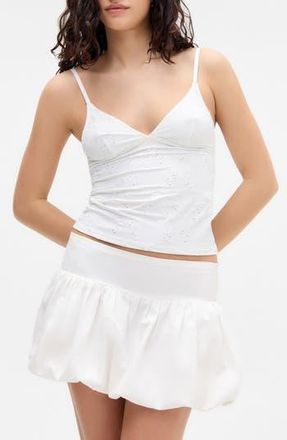 BDG Je Taime Floral Embroidered Camisole in White at Nordstrom Rack, Size X-Large