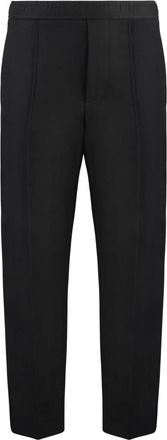 Lanvin Katoen-linnen Broek - Heren - Broeken - Zwart - Maat: M Katoen
